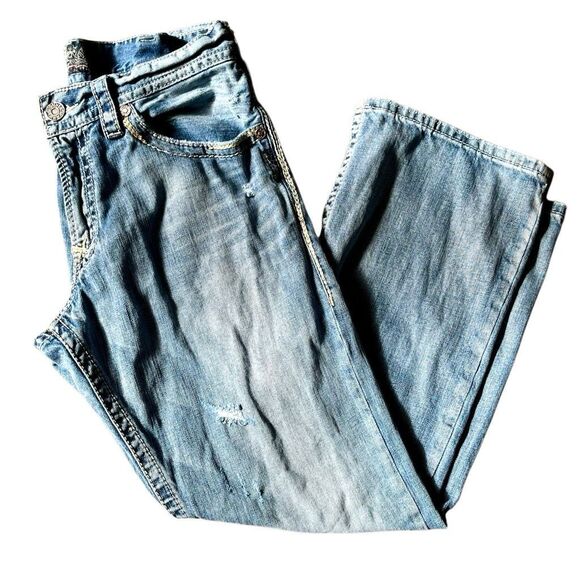 Mens Silver Zac Jeans - W34 L30 - 100% Cotton - Picture 12 of 15